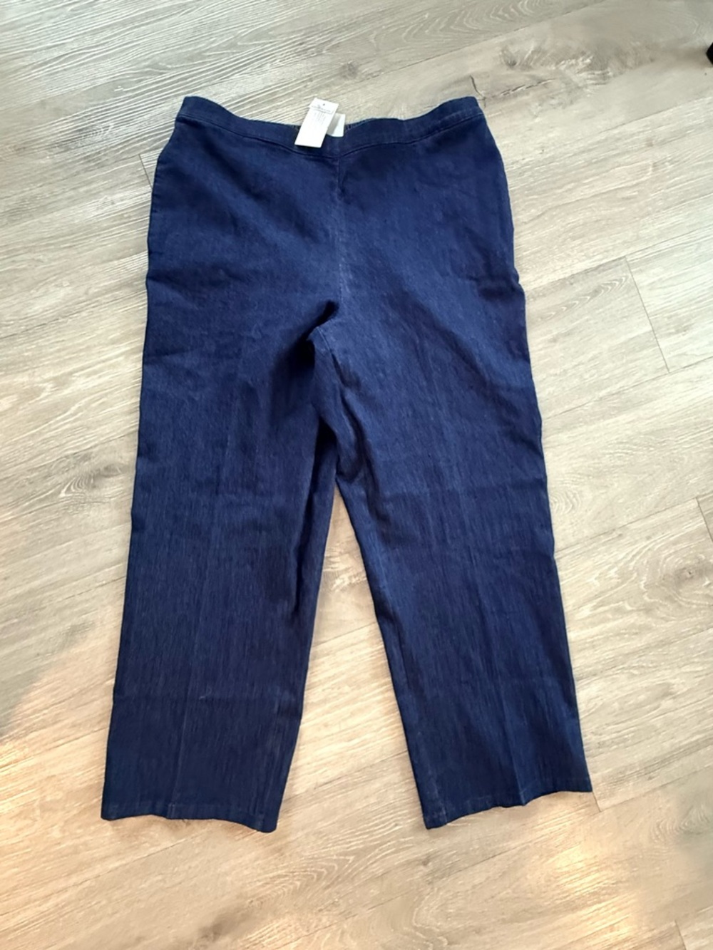 Alfred Dunner Navy Pull-On Chinos